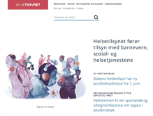 Tablet Screenshot of helsetilsynet.no